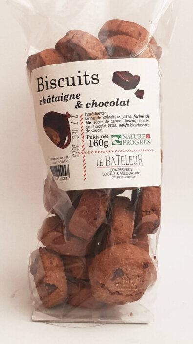 Le Bateleur - Biscuits châtaigne-chocolat 160g