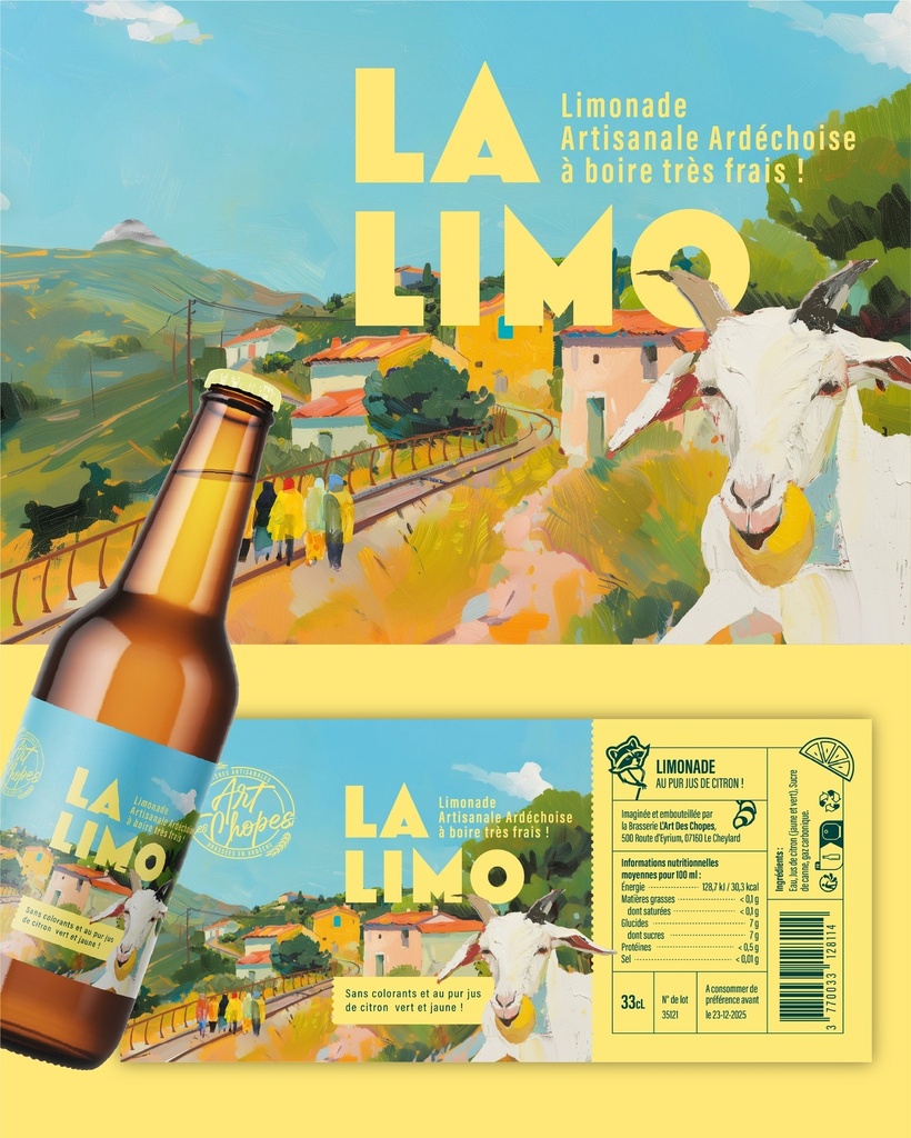 L'Art des Chopes - Limonade "citron" 33cl