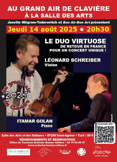 Duo Virtuose 14/08 - Au Grand Air de Clavière (tarif adulte)
