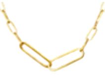 ALOE - Collier chainage en plaqué or - CO20021