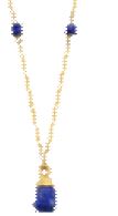 ALOE - Collier en plaqué or et Lapis Lazui - CO21006
