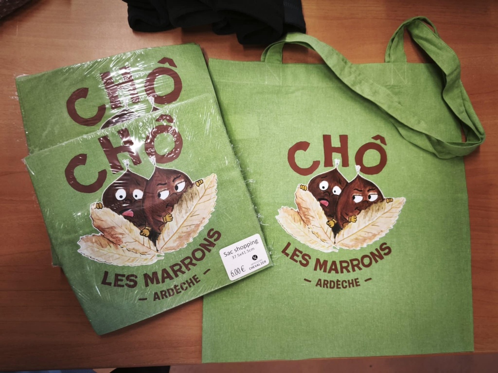Sac shopping "Chô les Marrons" - Impressions Chevalier