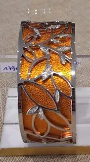 UN BIJOU A PARIS - Manchette Arbre de vie 25mm BLT - Laiton finition argent (1634-208-00M)