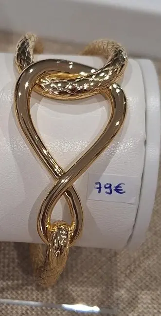 UN BIJOU A PARIS - Jonc Infini BLT - Laiton finition or (1243-100-00M)