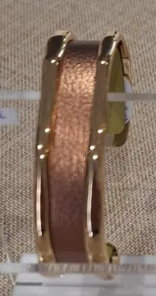 UN BIJOU A PARIS - Manchette Organique 14mm BLT - Laiton finition or (1071-100-00M)