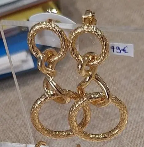 UN BIJOU A PARIS - Boucles d'oreilles Infini BO - Laiton finition or (1242-500-0TU)