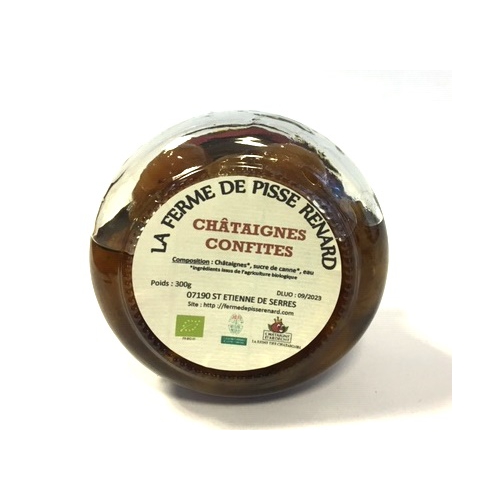 Pisse Renard - Châtaignes confites au sirop (300g)